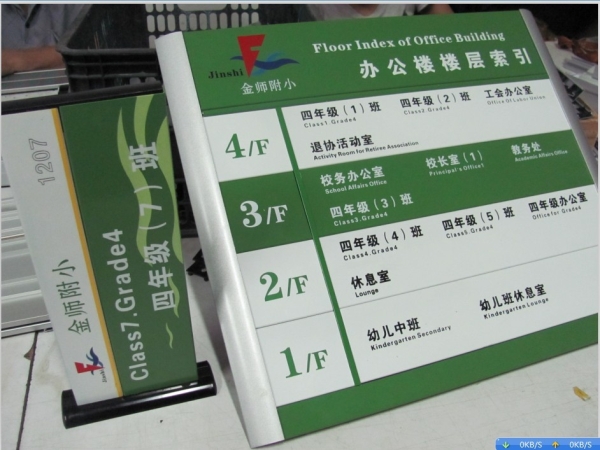 學(xué)校辦公樓層索引牌,廣東教育學(xué)院標(biāo)識(shí)標(biāo)牌