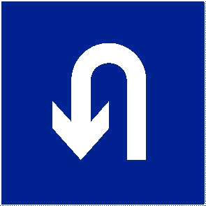 廣州交通標牌-調(diào)頭標志牌