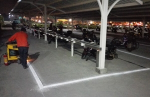 北汽廣州停車場劃線-標線施工